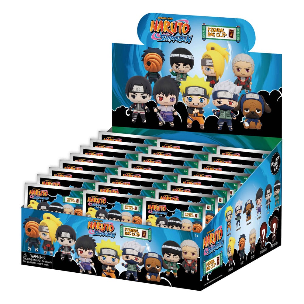 Naruto Shippuden 3D PVC-Taschenanhänger Series 3 Display (24)       - Versand: 5-7 Tage nach Bestellung
