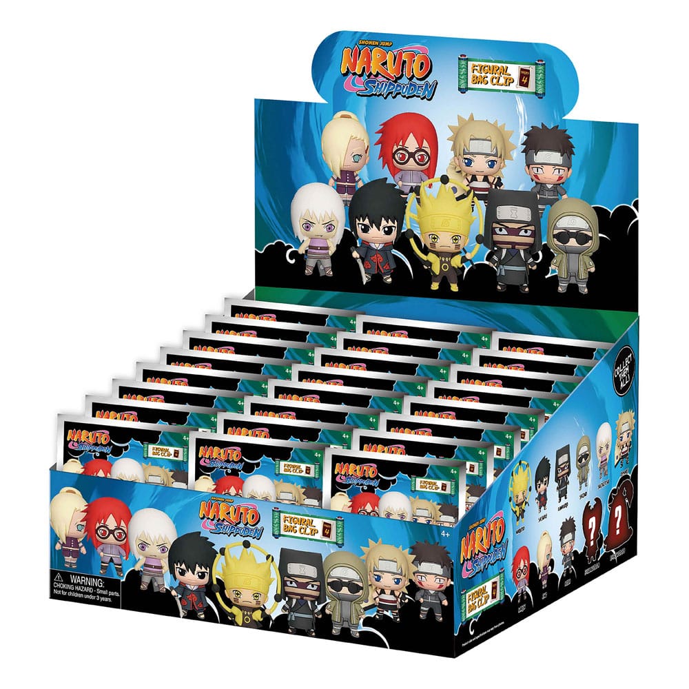 Naruto Shippuden 3D PVC-Taschenanhänger Series 4 Display (24)          - Versand: 5-7 Tage nach Bestellung