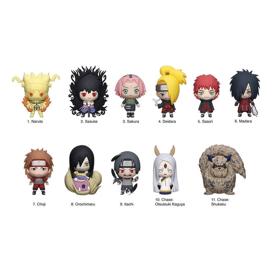 Naruto 3D PVC-Taschenanhänger Series 6 Display (24)       - Versand: 5-7 Tage nach Bestellung