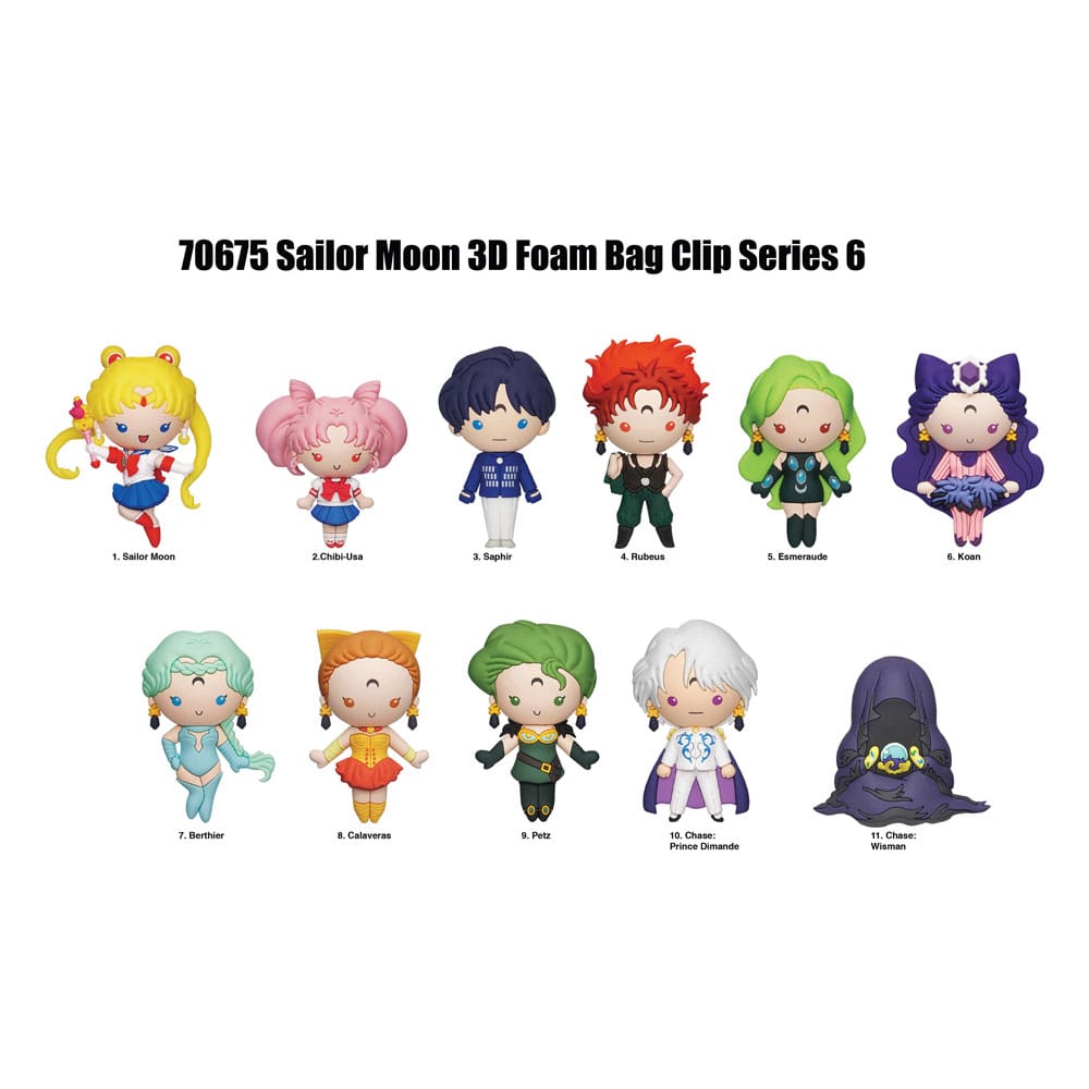 Sailor Moon 3D PVC-Taschenanhänger Series 6 Display (24)             - Preorder - ETA: 18.08.2026