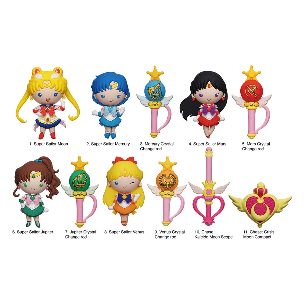 Sailor Moon 3D PVC-Taschenanhänger Series 7 Display (24)       - Versand: 7 Tage nach Bestellung