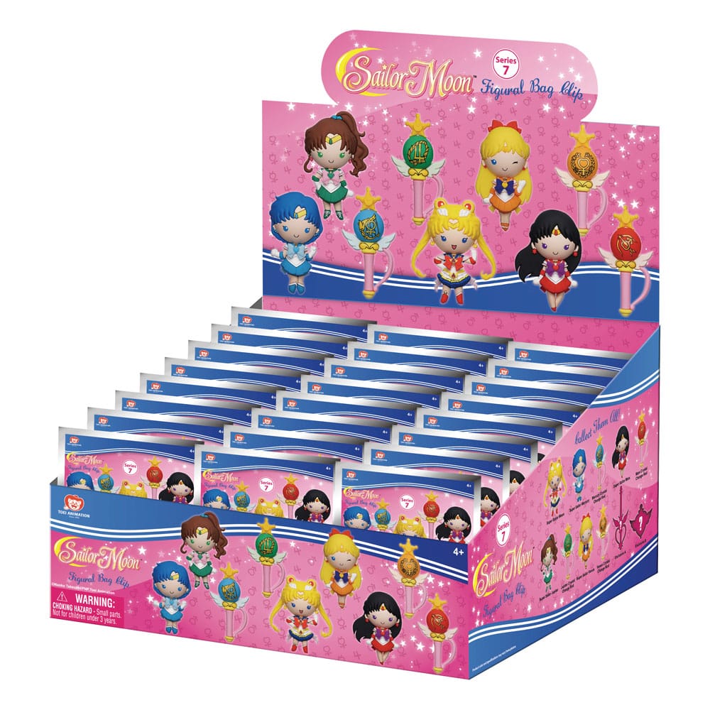 Sailor Moon 3D PVC-Taschenanhänger Series 7 Display (24)       - Versand: 7 Tage nach Bestellung