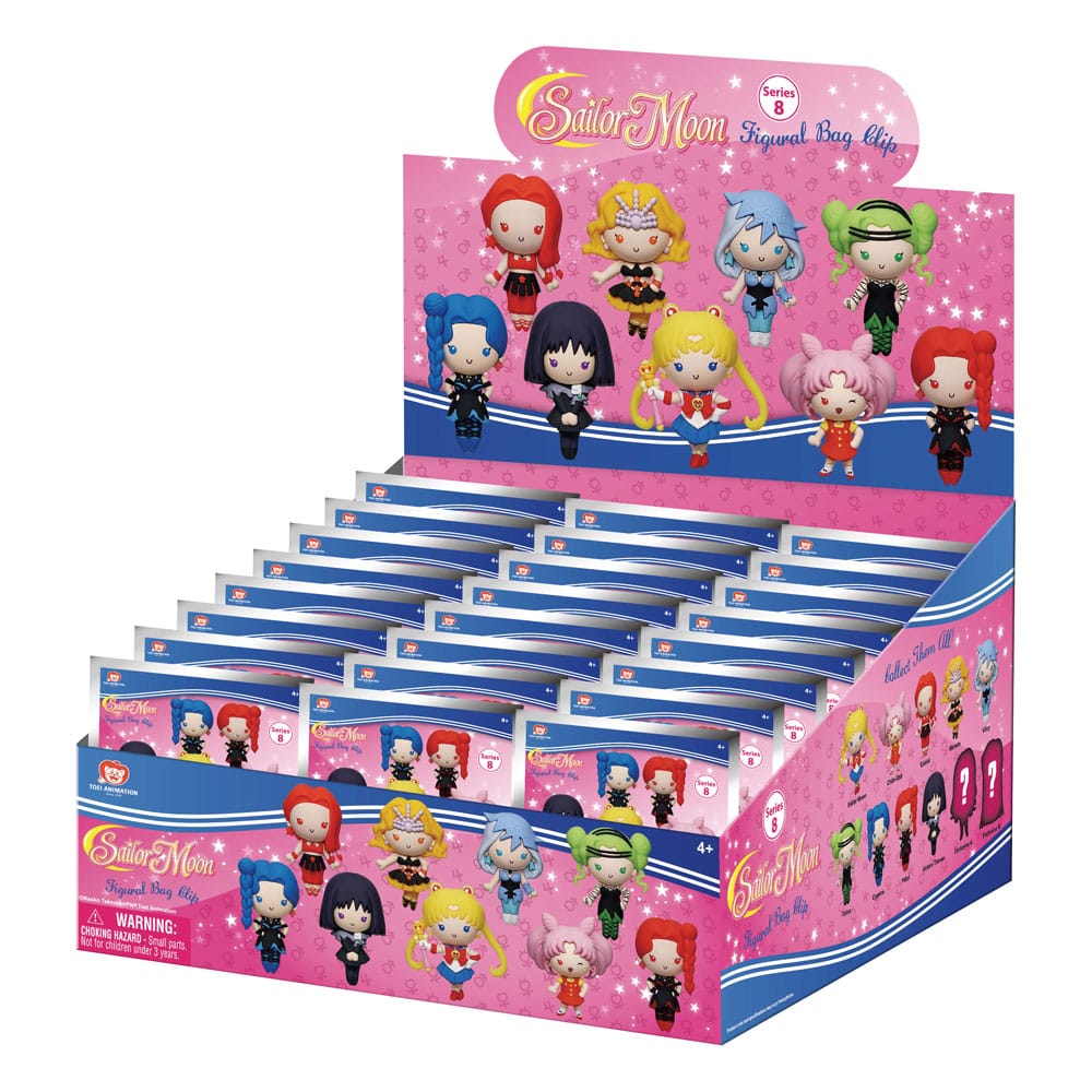 Sailor Moon 3D PVC-Taschenanhänger Series 8 Display (24)       - Versand: 7 Tage nach Bestellung