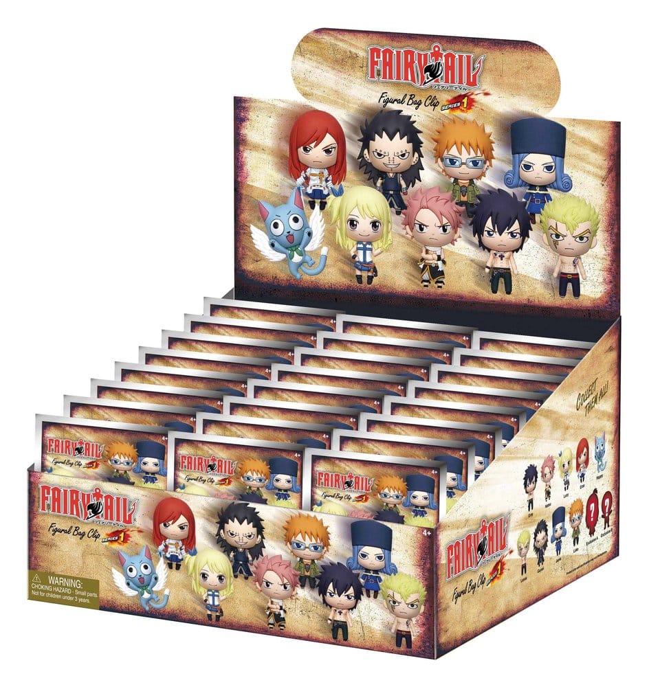 Fairy Tail 3D PVC-Taschenanhänger Serie 1 Display (24) - Preorder - ETA: 01.07.2026