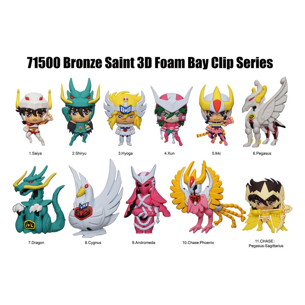 Saint Seiya 3D PVC-Taschenanhänger Serie 1 Display  (24) - Preorder - ETA: 30.08.2026