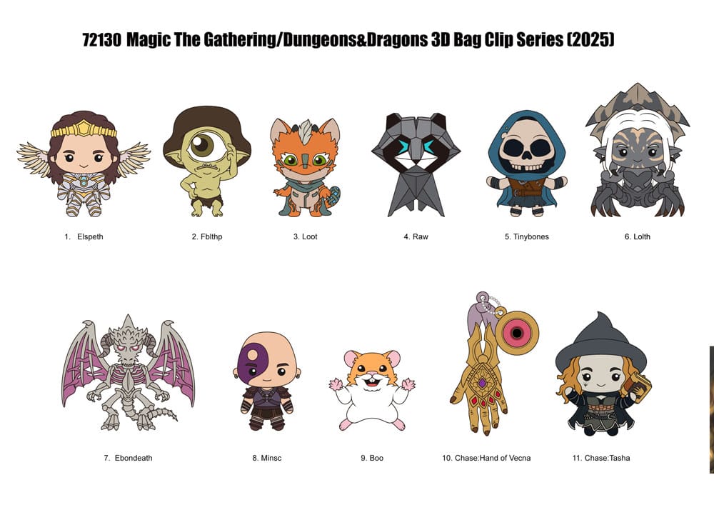 Magic the Gathering 3D PVC-Taschenanhänger Series 1 Display (24)  - Preorder - ETA: 29.06.2025