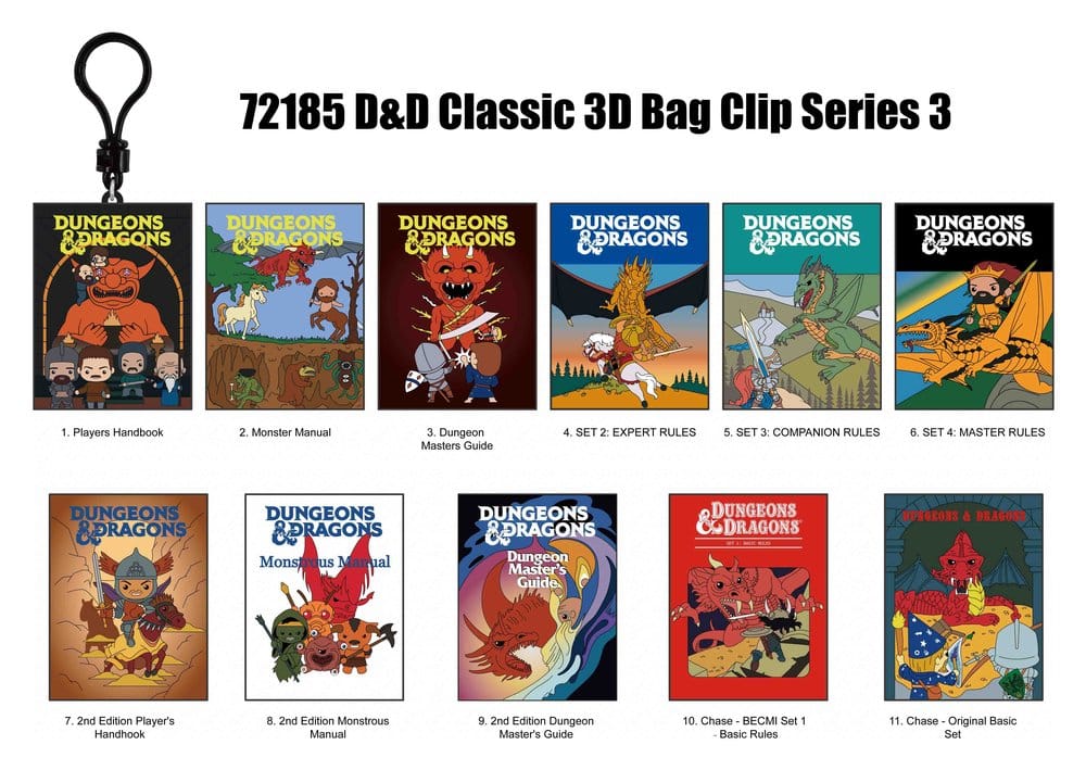 Dungeons & Dragons Classic 3D PVC-Taschenanhänger Serie 3 Blind Bag Display (24) - Preorder - ETA: 28.12.2026