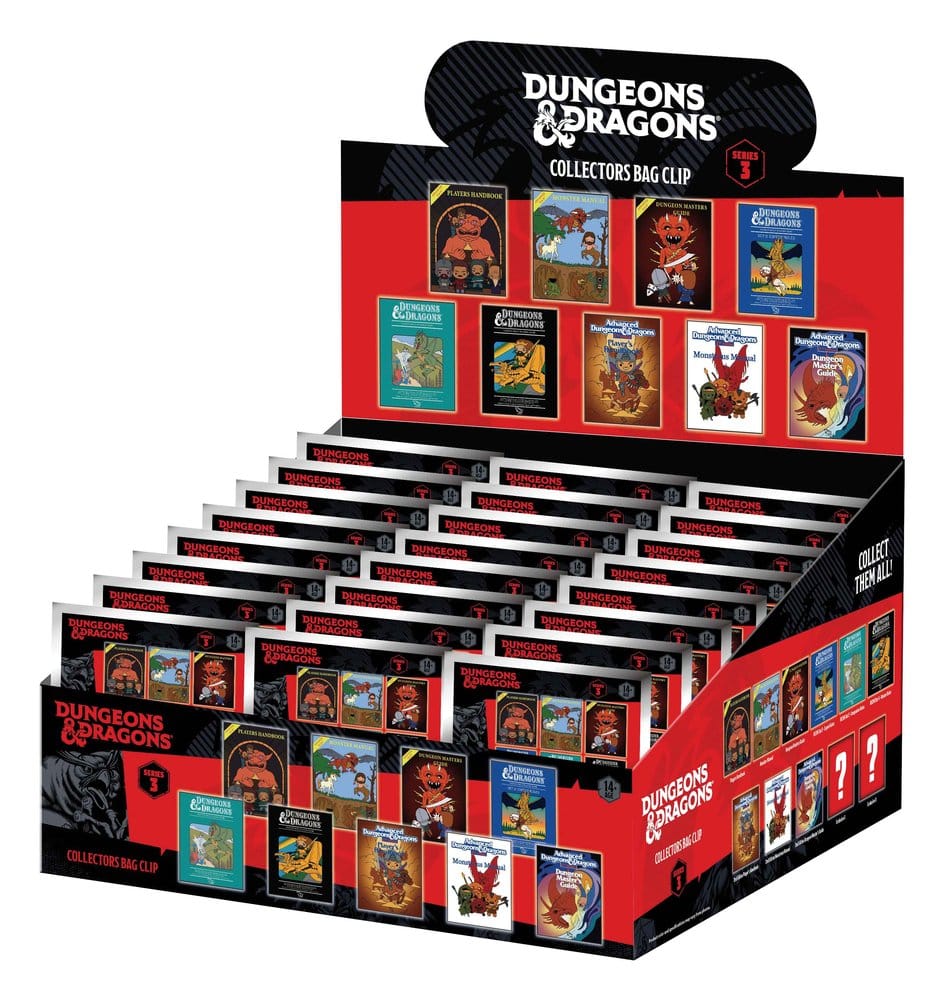Dungeons & Dragons Classic 3D PVC-Taschenanhänger Serie 3 Blind Bag Display (24) - Preorder - ETA: 28.12.2026