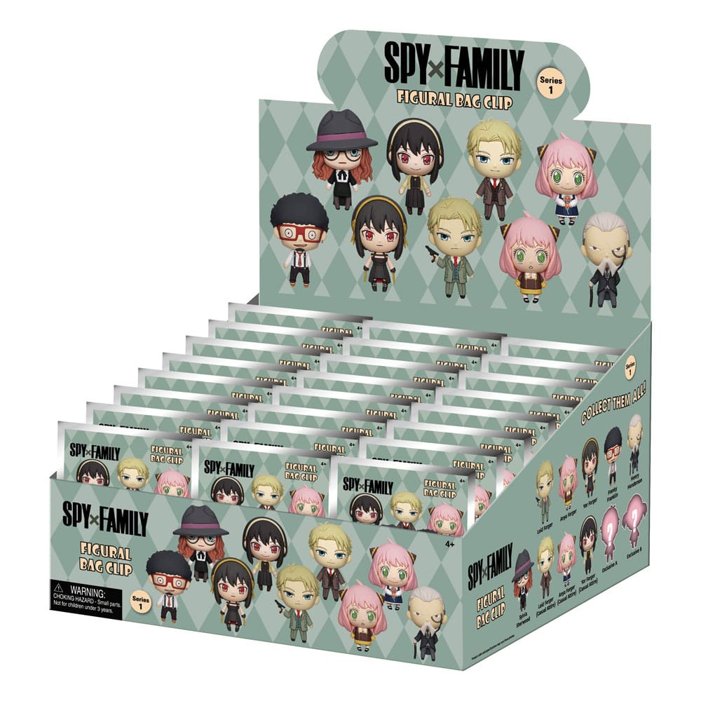 Spy x Family 3D PVC-Taschenanhänger Serie 1 Display  (24) - Preorder - ETA: 30.08.2026