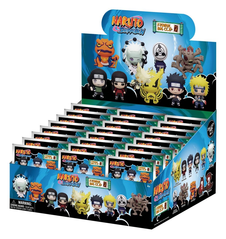 Naruto 3D PVC-Taschenanhänger Series 8 Display (24) - Preorder - ETA: 29.07.2026
