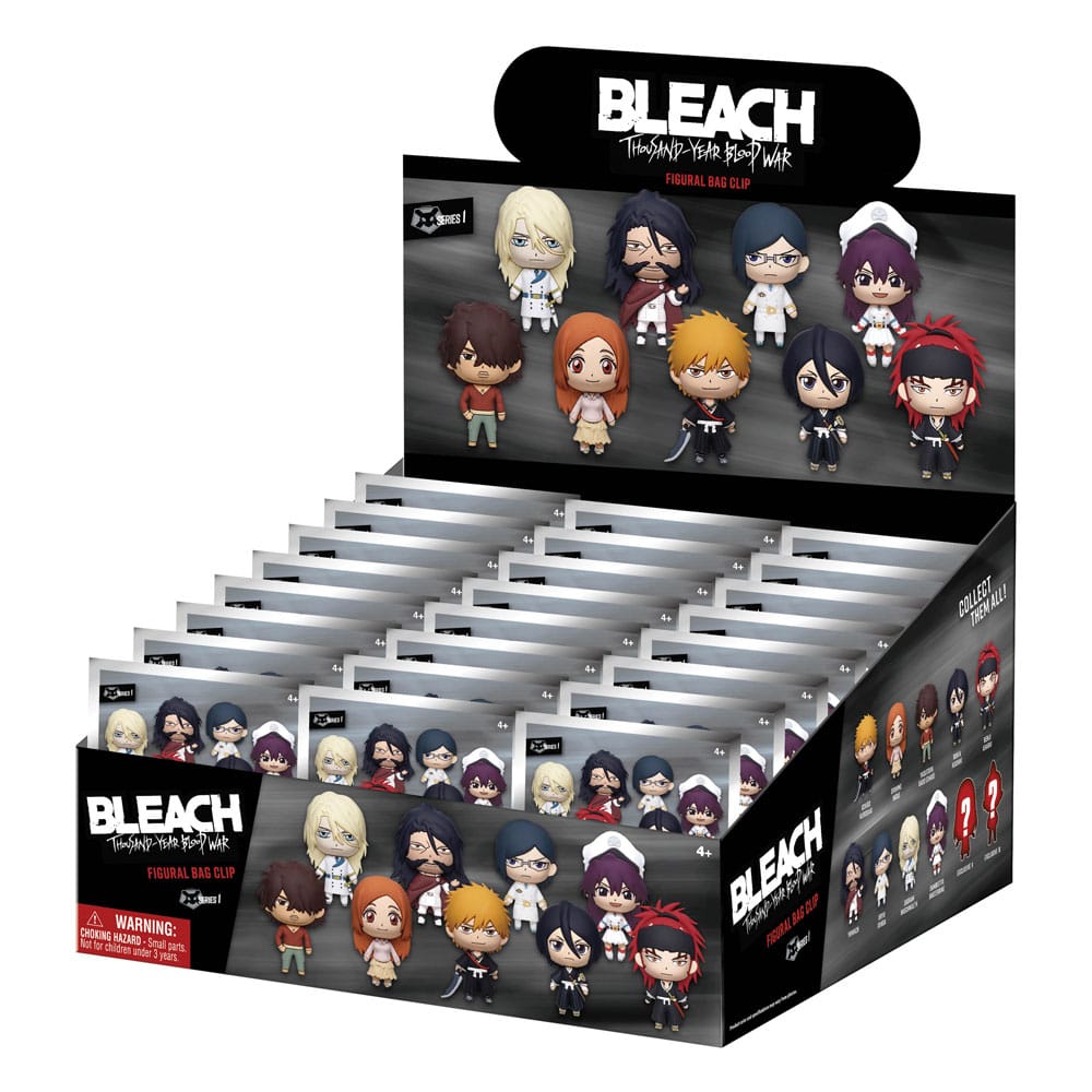Bleach Thousand-Year Blood War 3D PVC-Taschenanhänger Serie 1 Display (24) - Preorder - ETA: 31.03.2026