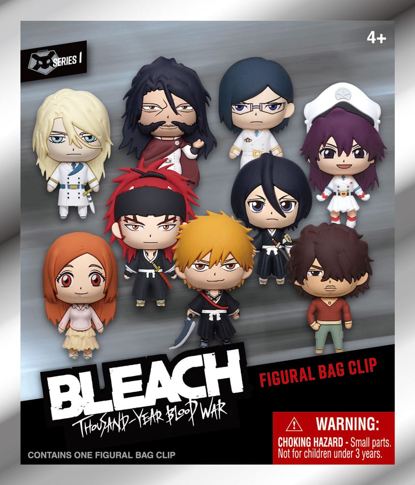 Bleach Thousand-Year Blood War 3D PVC-Taschenanhänger Serie 1 Display (24) - Preorder - ETA: 31.03.2026