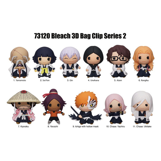 Bleach 3D PVC-Taschenanhänger Series 2 Display (24)       - Versand: 5-7 Tage nach Bestellung