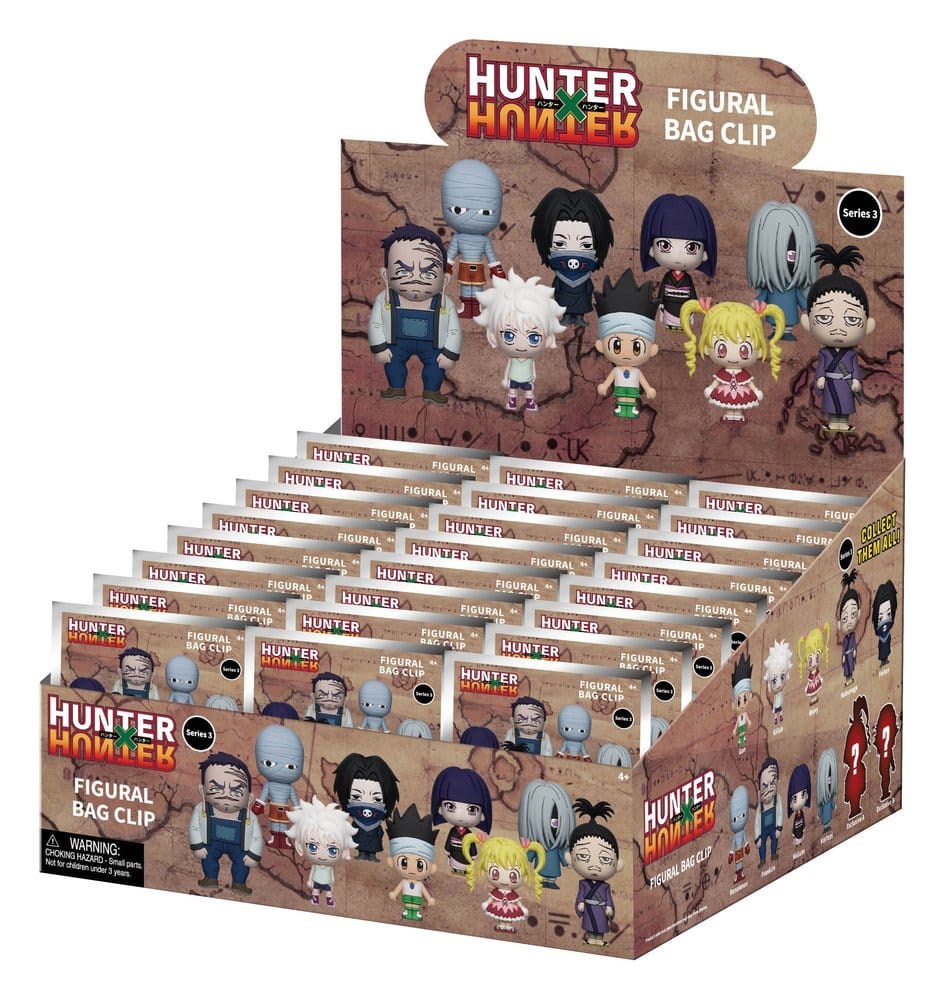 Hunter x Hunter 3D PVC-Taschenanhänger Serie 3 Display (24) - Preorder - ETA: 26.10.2026