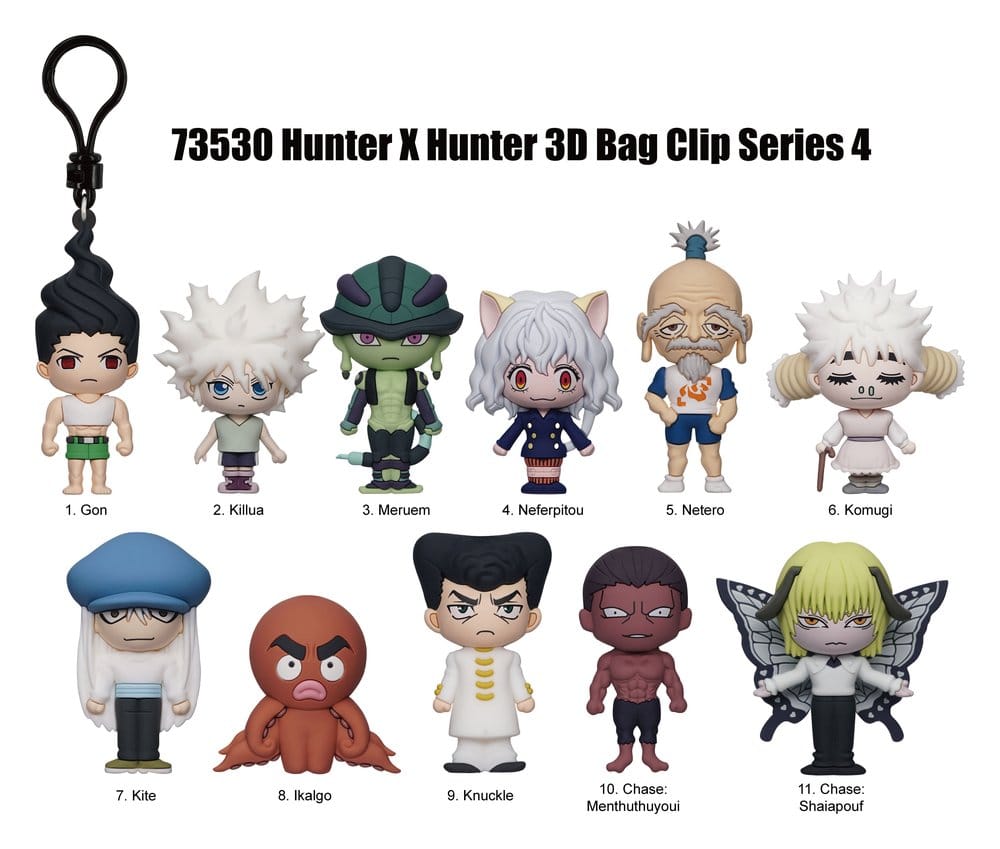 Hunter x Hunter 3D PVC-Taschenanhänger Serie 4 Blind Bag Display (24) - Preorder - ETA: 28.12.2026