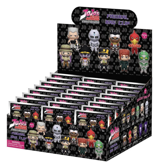 JoJo's Bizarre Adventure 3D PVC-Taschenanhänger Serie 1 Blind Bag Display (24) - Preorder - ETA: 25.11.2026