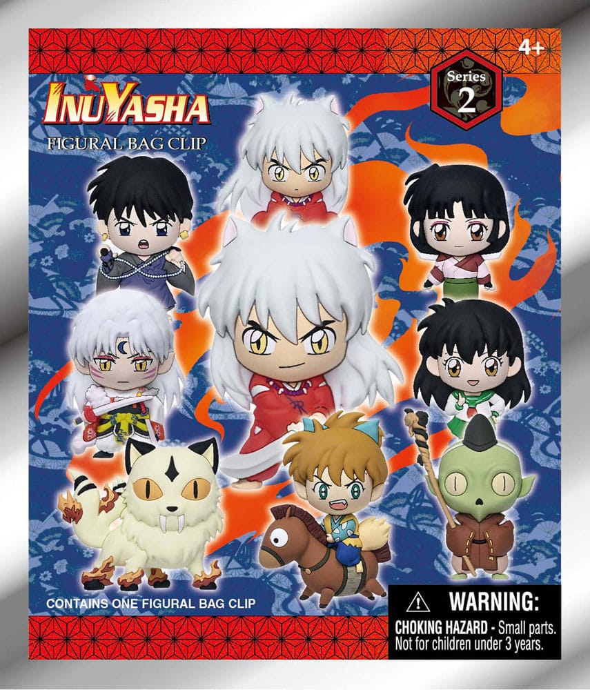 InuYasha 3D PVC-Taschenanhänger Serie 2 Display (24) - Preorder - ETA: 10.04.2026