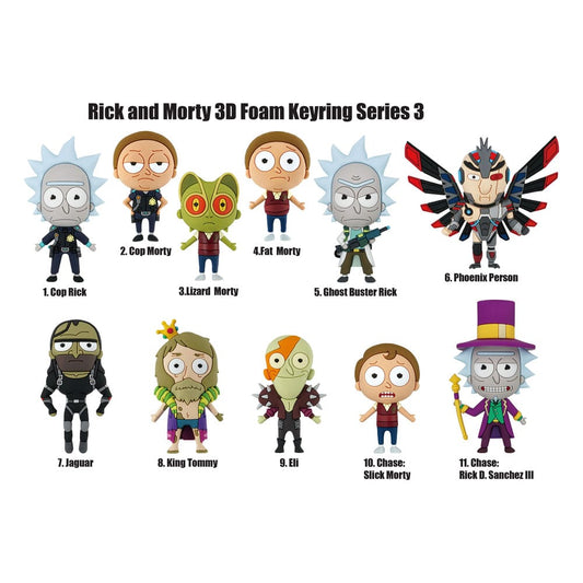 Rick and Morty PVC-Taschenanhänger Series 3 Display (24) - Versand: 7 Tage nach Bestellung