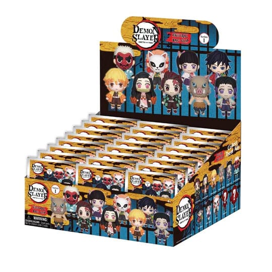 Demon Slayer: Kimetsu no Yaiba 3D PVC-Taschenanhänger Display (24) - Preorder - ETA: 26.10.2026