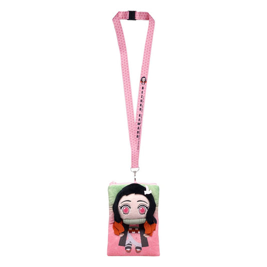 Demon Slayer: Kimetsu no Yaiba Schlüsselband Nezuko Deluxe mit Kartenhaltertasche - Versand: 5-7 Tage nach Bestellung