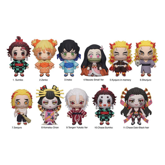 Demon Slayer: Kimetsu no Yaiba 3D PVC-Taschenanhänger Series 5 Display (24)            - Preorder - ETA: 28.10.2026