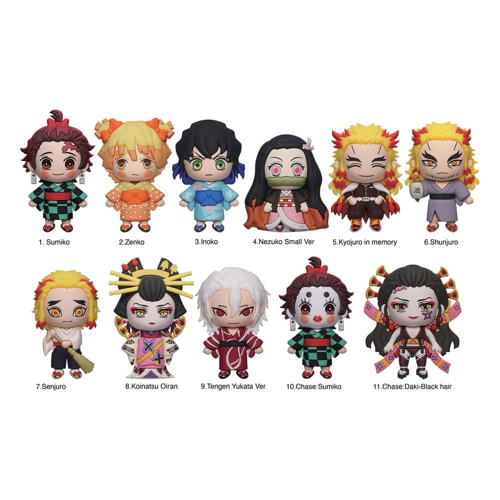 Demon Slayer: Kimetsu no Yaiba 3D PVC-Taschenanhänger Series 5 Display (24)            - Preorder - ETA: 18.09.2026