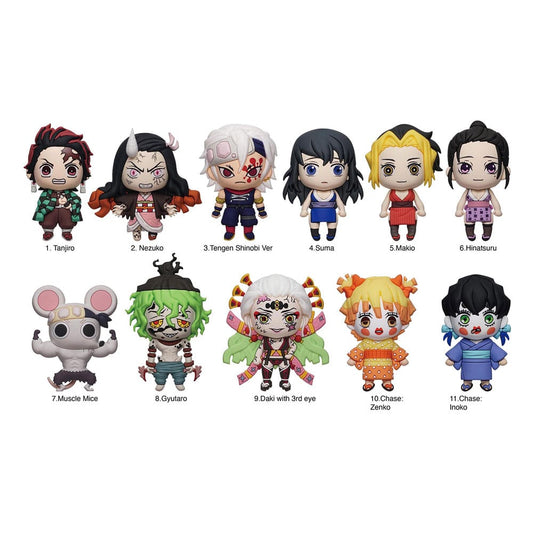 Demon Slayer: Kimetsu no Yaiba 3D PVC-Taschenanhänger Series 6 Display (24)       - Versand: 5-7 Tage nach Bestellung