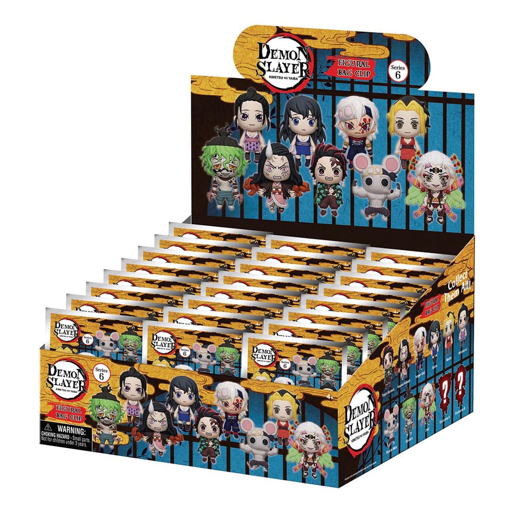 Demon Slayer: Kimetsu no Yaiba 3D PVC-Taschenanhänger Series 6 Display (24)       - Versand: 5-7 Tage nach Bestellung