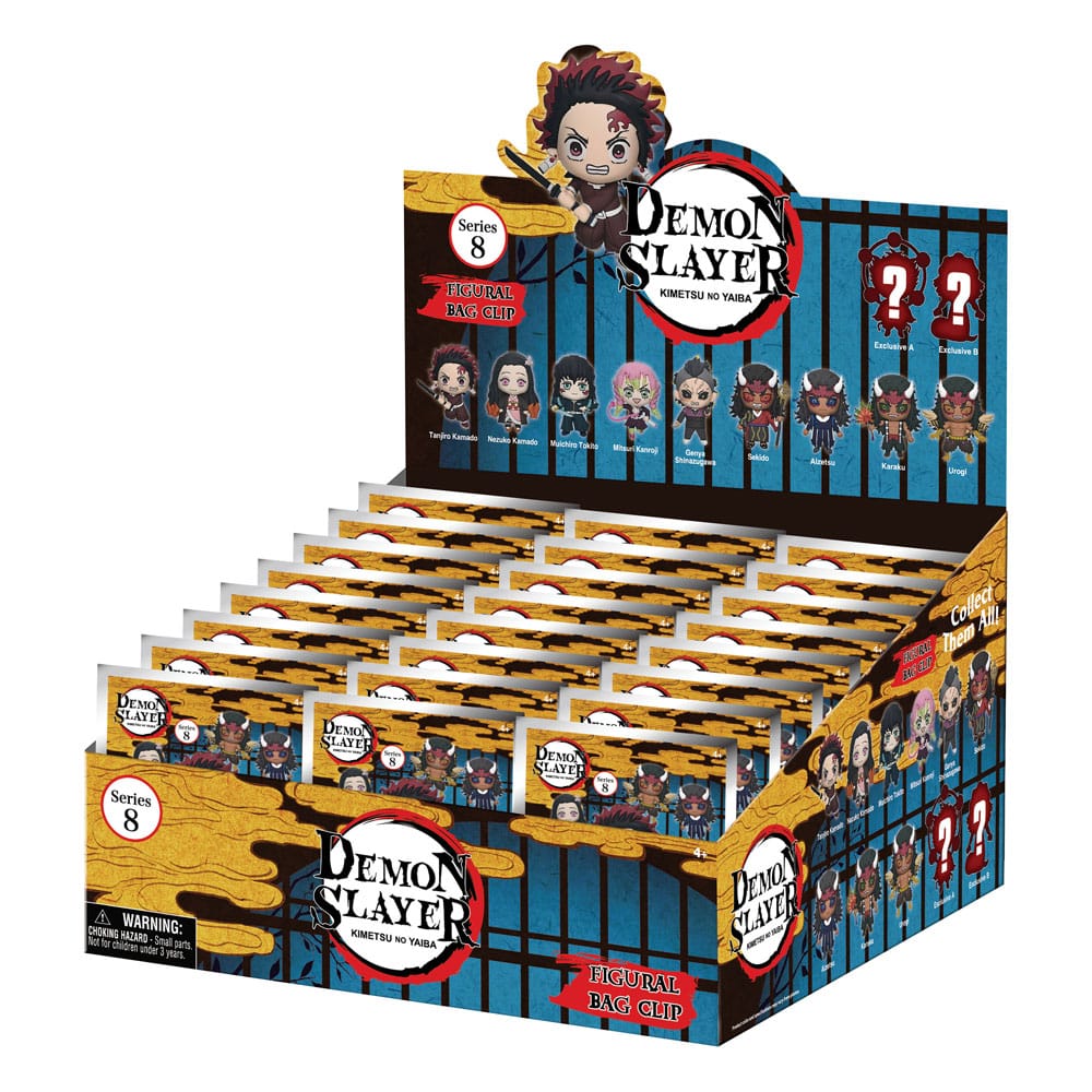 Demon Slayer Season 3 3D PVC-Taschenanhänger Serie 8 Display  (24) - Preorder - ETA: 25.02.2026