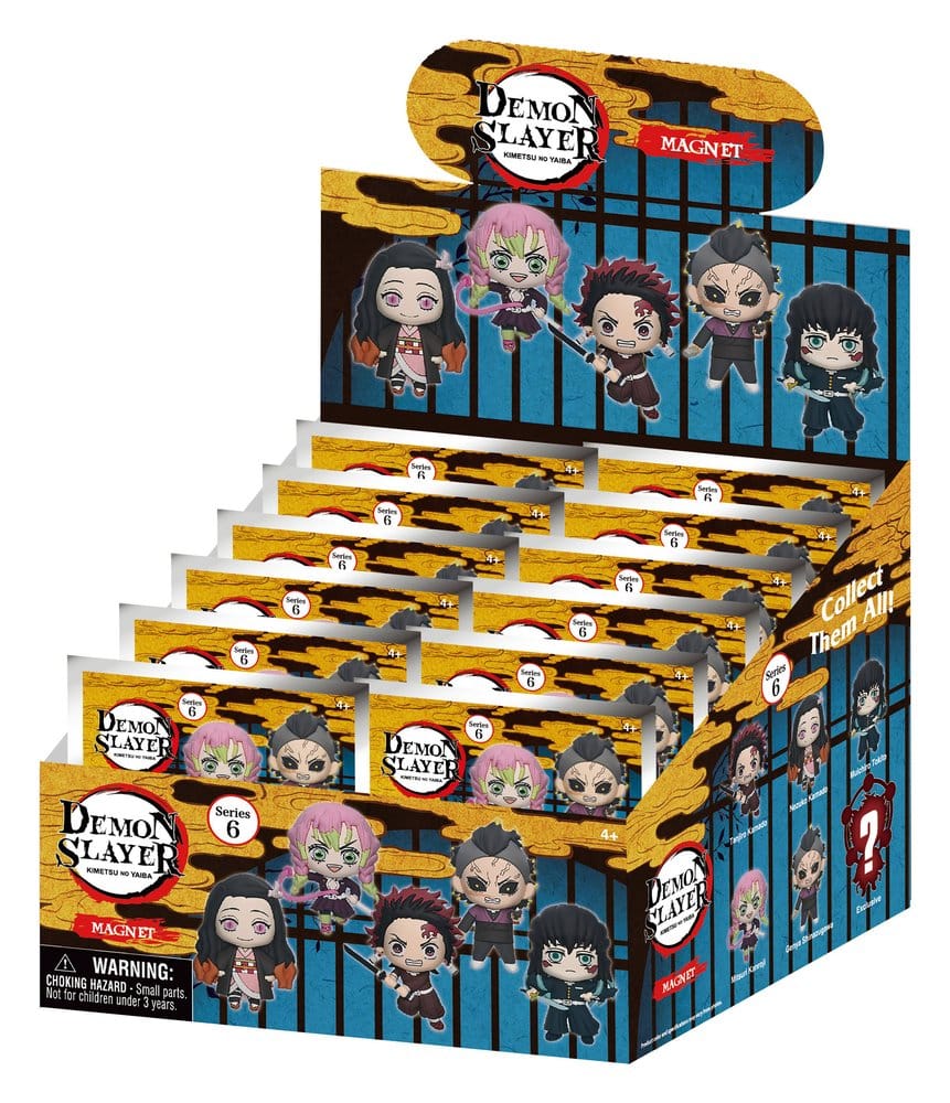 Demon Slayer 3D Schaumstoff Magnete Serie 6 Blind Bag Display (12) - Preorder - ETA: 25.11.2026