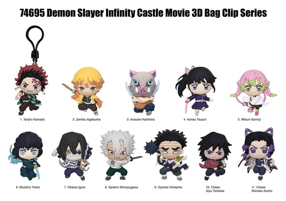 Demon Slayer 3D PVC-Taschenanhänger Infinity Castle Serie 1 Display (24) - Preorder - ETA: 29.07.2026