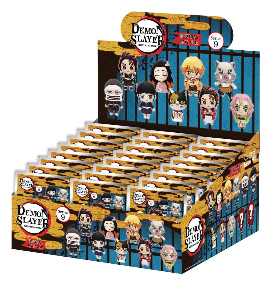Demon Slayer: Kimetsu no Yaiba 3D PVC-Taschenanhänger Serie 9 Blind Bag Display (24) - Preorder - ETA: 25.01.2027