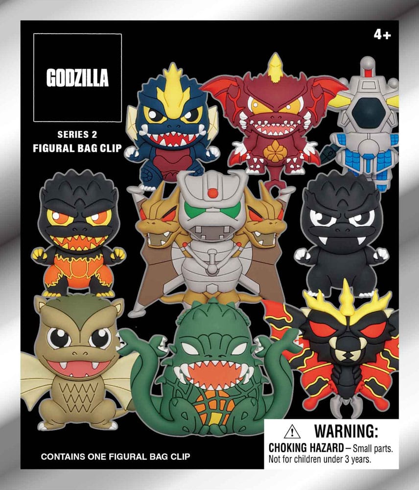 Godzilla 3D PVC-Taschenanhänger Series 2 Display (24)       - Versand: 5-7 Tage nach Bestellung