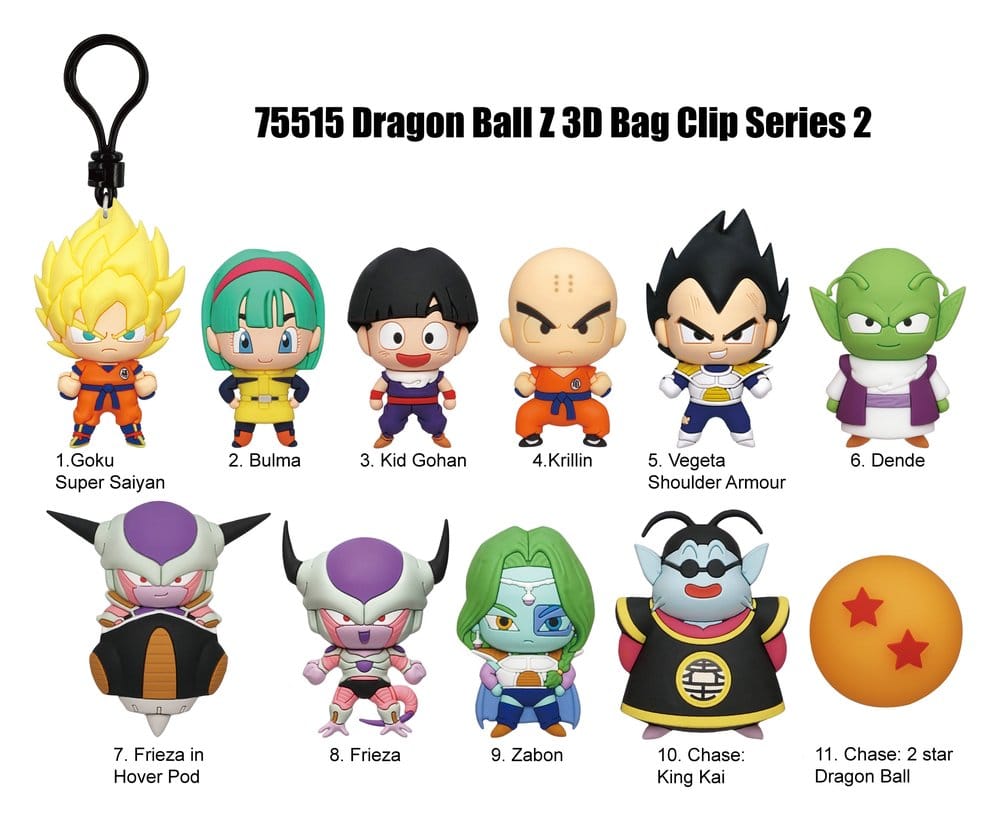 Dragon Ball 3D PVC-Taschenanhänger Serie 2 Blind Bag Display (24) - Preorder - ETA: 25.01.2027