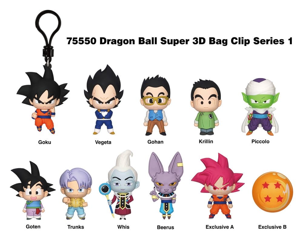 Dragon Ball Super 3D PVC-Taschenanhänger Serie 1 Display (24) - Preorder - ETA: 18.09.2026