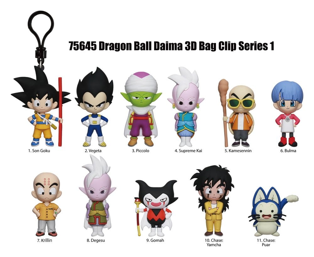 Dragon Ball Daima 3D PVC-Taschenanhänger Serie 1 Blind Bag Display (24) - Preorder - ETA: 28.12.2026