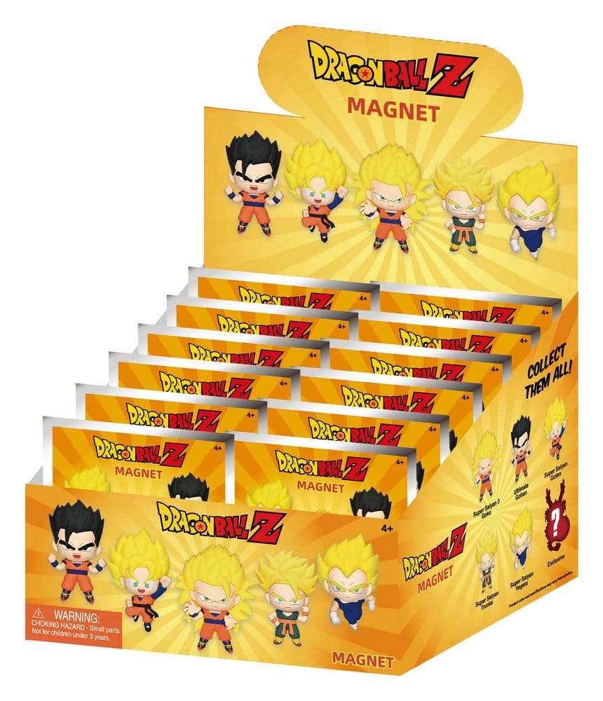 Dragonball Z 3D PVC-Magnete Serie 1 Blind Bag Display (12) - Preorder - ETA: 26.10.2026