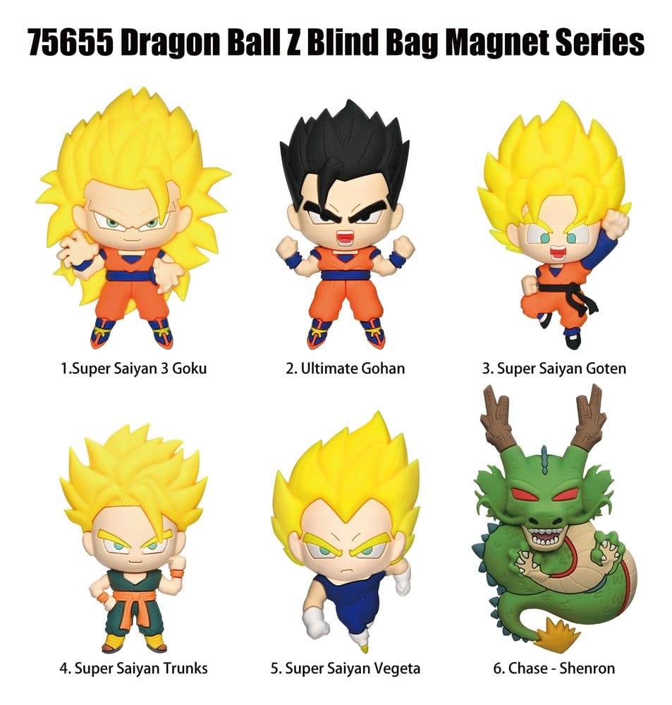 Dragonball Z 3D PVC-Magnete Serie 1 Blind Bag Display (12) - Preorder - ETA: 26.10.2026