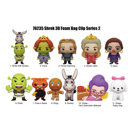Shrek PVC-Taschenanhänger Series 2 Display (24) - Preorder - ETA: 06.12.2025