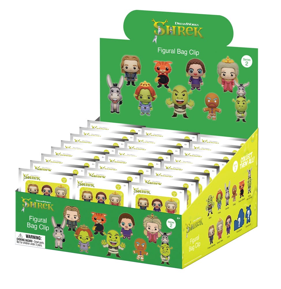Shrek PVC-Taschenanhänger Series 2 Display (24) - Preorder - ETA: 06.12.2025
