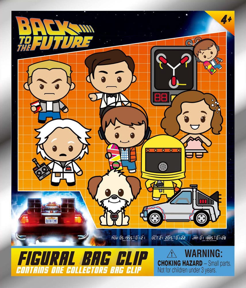 Zurück in die Zukunft 3D PVC-Taschenanhänger 40th Anniversary Series 1 Display (24) - Preorder - ETA: 08.01.2026