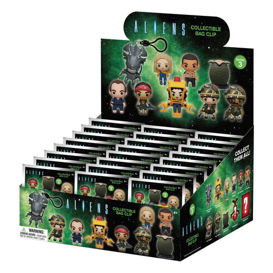 Alien 3D PVC-Taschenanhänger Serie 3 Display (24)  - Preorder - ETA: 14.08.2025