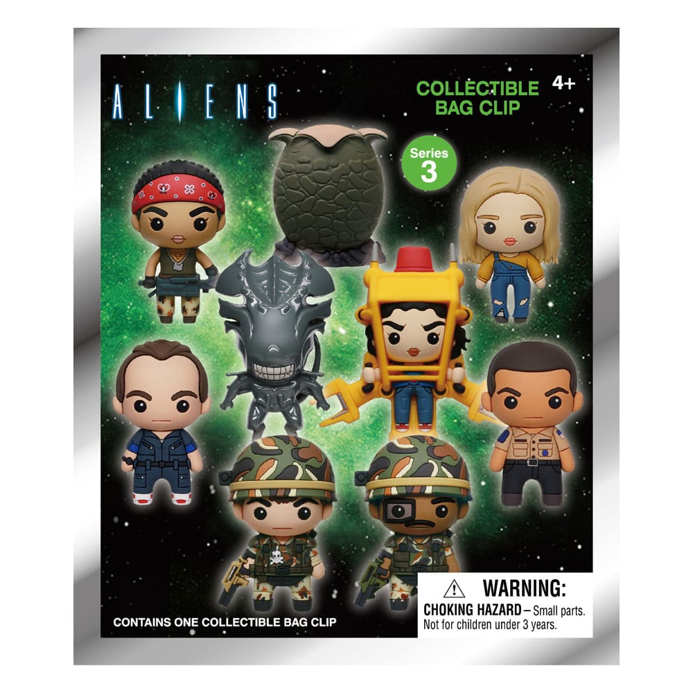 Alien 3D PVC-Taschenanhänger Serie 3 Display (24)  - Versand: 5-7 Tage nach Bestellung