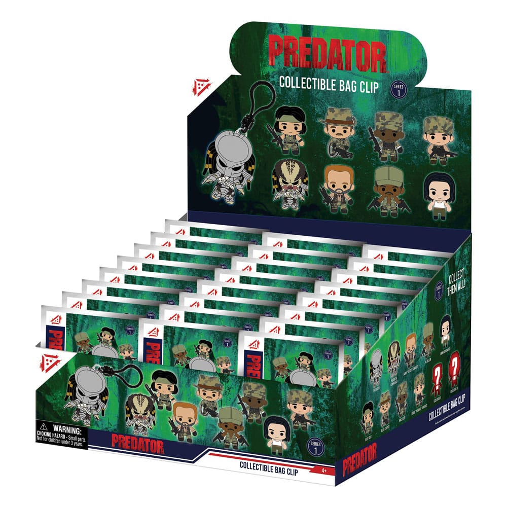 Predators 3D PVC-Taschenanhänger Serie 1 Display  (24) - Preorder - ETA: 07.02.2026