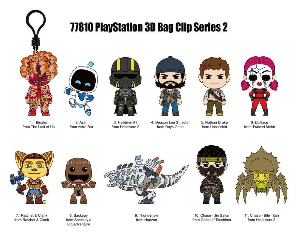 Sony PlayStation 3D PVC-Taschenanhänger Serie 2 Display (24) - Preorder - ETA: 13.08.2026