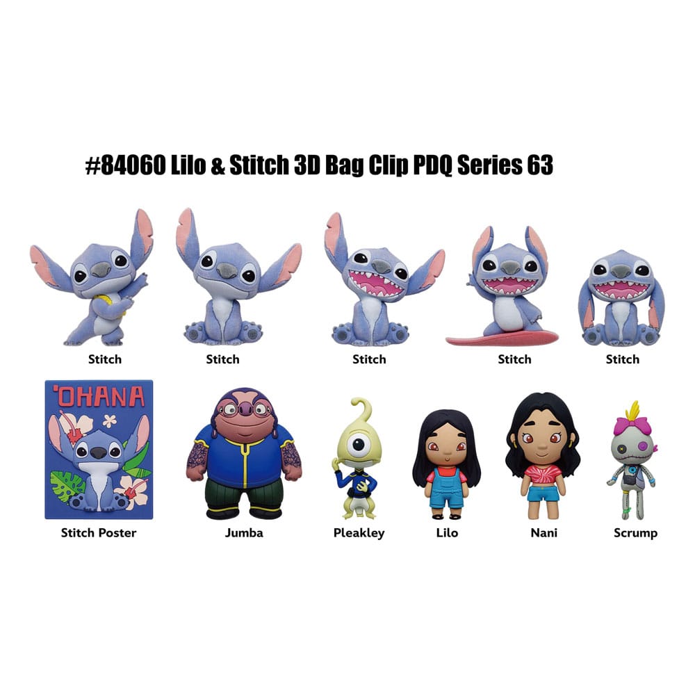 Lilo & Stitch Movie 3D PVC-Taschenanhänger Serie 63 Display (24) - Versand: 7 Tage nach Bestellung