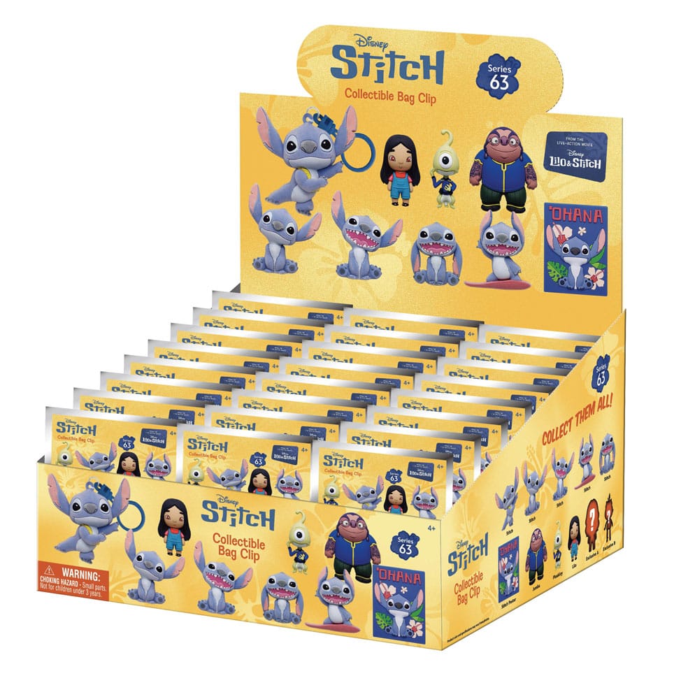 Lilo & Stitch Movie 3D PVC-Taschenanhänger Serie 63 Display (24) - Versand: 7 Tage nach Bestellung