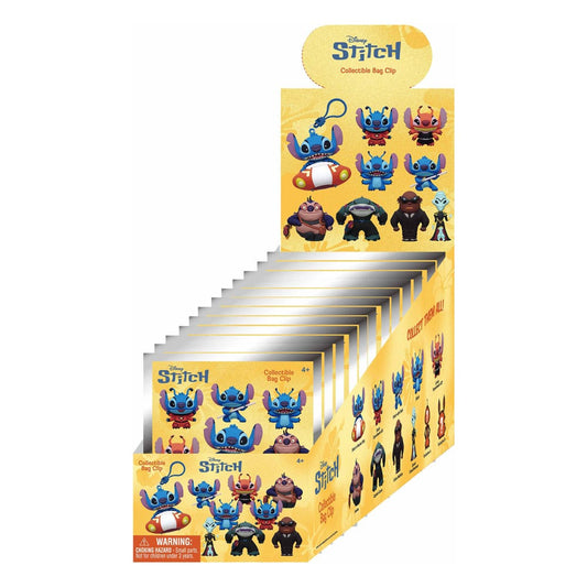 Lilo & Stitch 3D PVC-Taschenanhänger Stitch in Space Display  (24) - Versand: 7 Tage nach Bestellung