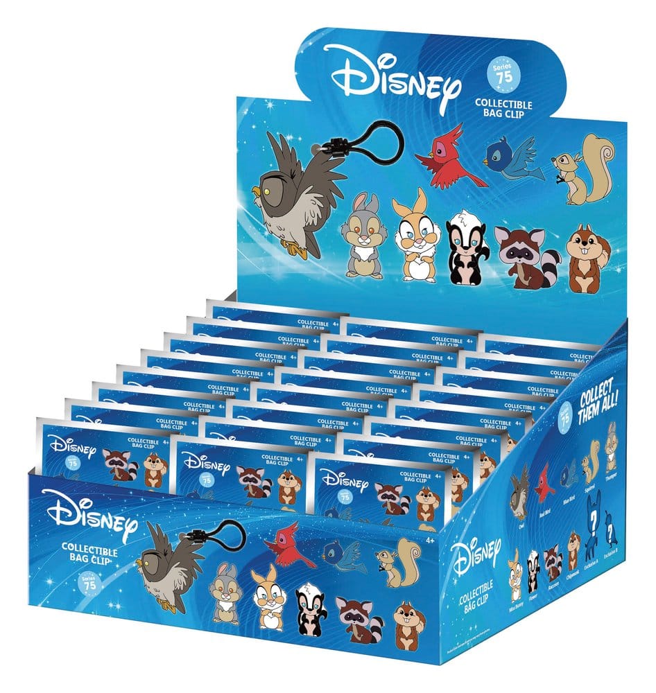 Disney 3D PVC-Taschenanhänger Waldtiere Serie 76 Display (24) - Preorder - ETA: 13.08.2026