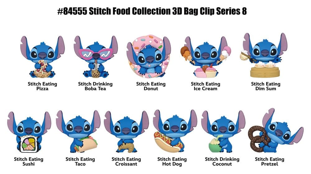 Lilo & Stitch 3D PVC-Taschenanhänger Series 8 Display (24) - Preorder - ETA: 15.09.2026